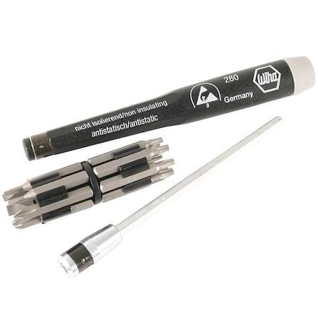 Slotted, Phillips, Torx Bit 8 in, Drive Size: 4 mm , Num. of pieces:16