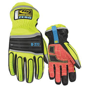 Hi-Vis Cold Protection Gloves, Tefloc Palm, Thinsulate Lining, High-Visibility Yellow/Red, L ( 10 )