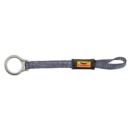 D-Ring Extender, Polyester, 18 in, General Purpose Harnesses, 425 lb