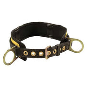 Body Belt, 2 D-Rings, Hips Location, Steel, Includes Padding: Yes ,L
