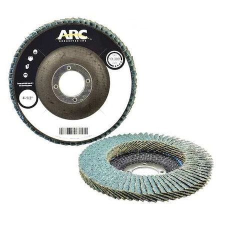 4-1/2" x 7/8" Hard Edge SZA Flap Disc, 40 Grit