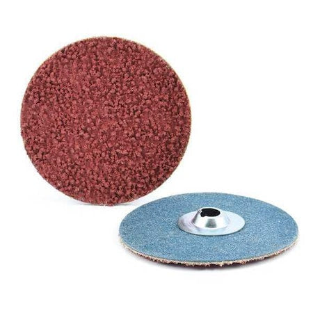 2" Type S Aluminum Oxide, Compact Grain Quick-Lok Disc, 80 Grit