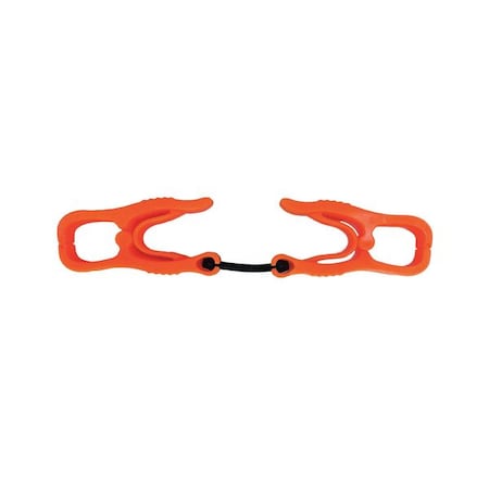 GloveHolderClips,Plastic,Org,6-3/8"L,PR
