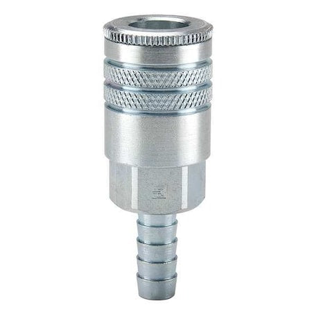 Coupler Body,Steel,Hose Barb,50 cfm