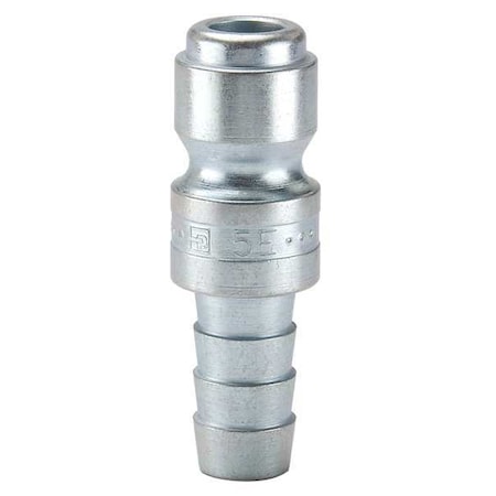 Coupler Plug,Steel,Hose Barb,50 cfm