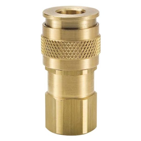 Coupler Body,Brass,FNPT,3/8 In. Pipe