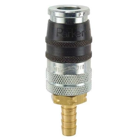 Coupler Body,Steel,Hose Barb,25 cfm