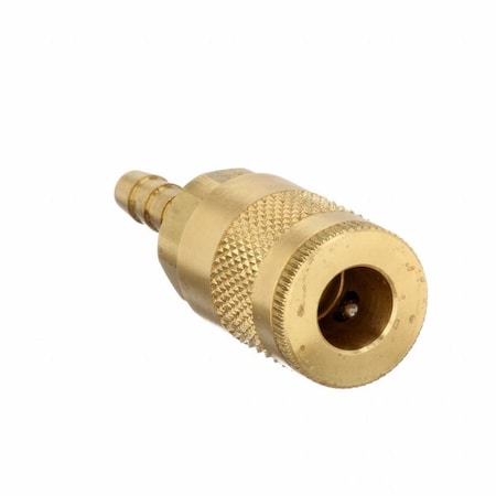 Coupler Body,Brass,Hose Barb,25 cfm