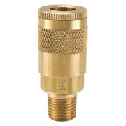 Coupler Body,Brass,MNPT,3/8 In. Pipe