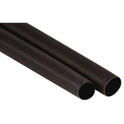 Adhesive Lined Heat Shrink Tube, Heavy Wall, 3:1 I.D. Shrink Ratio, 1.1 in I.D. Before Shrinking, Black, 9 in, 3 PK