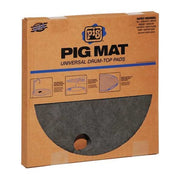 Sorbent Pad, 3 gal, 22 in Dia., Universal, Gray, Polypropylene