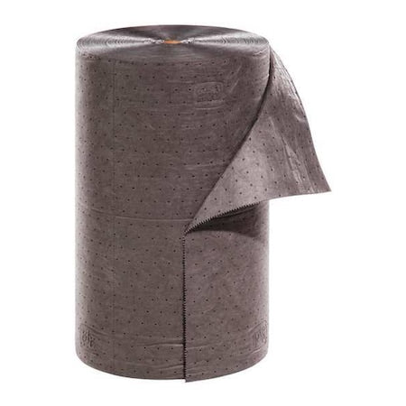 Sorbent Roll, 32 gal, 24 in x 300 ft, Universal, Gray, Polypropylene