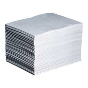 Sorbent Pad, 22 gal, 15 in x 20 in, Oil, White, Polypropylene