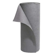 Sorbent Roll, 23 gal, 33 in x 150 ft, Universal, Gray, Polyester, Polypropylene