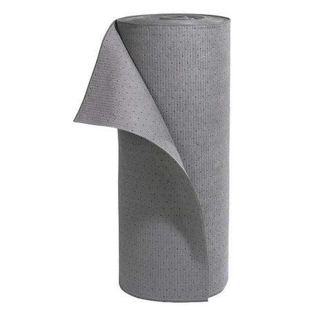 Sorbent Roll, 23 gal, 33 in x 150 ft, Universal, Gray, Polyester, Polypropylene
