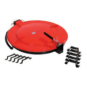 Latching Lid for Poly Drum,Black