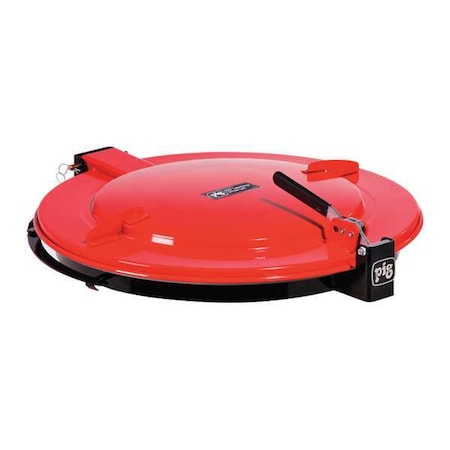 Latching Lid for Fiber Drum,Red