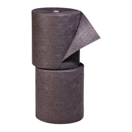 Sorbent Roll, 32 gal, 15 in x 150 ft, Universal, Gray, 2 PK