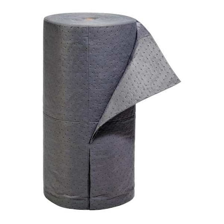 Sorbent Roll, 36 gal, 32 in x 150 ft, Universal, Gray, Polypropylene