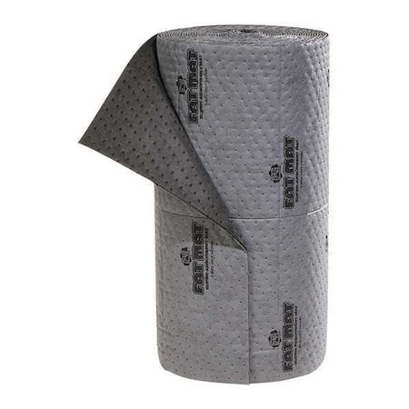 Sorbent Roll, 40 gal, 32 in x 75 ft, Universal, Gray, Polypropylene