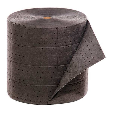 Sorbent Roll, 19 gal, 15 in x 150 ft, Universal, Gray, Polypropylene