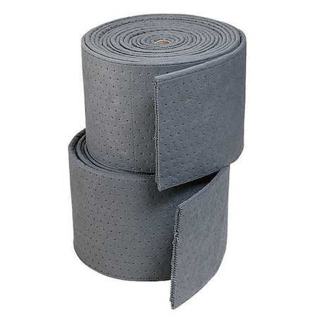 Sorbent Roll, 26 gal, 30 in x 50 ft, Universal, Gray, Polypropylene