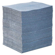 Sorbent Pad, 24 gal, 15 in x 19 in, Universal, Blue, Fibers