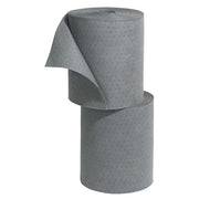 Sorbent Roll, Universal, 23 gal Vol Absorbed per Pkg, 16 1/2 in x 150 ft, Gray, 2 PK
