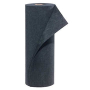 Sorbent Pad, 19 gal, 3 ft x 150 ft, Universal, Black, Polypropylene