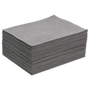 Sorbent Pad, 12 gal, 16 1/2 in x 20 in, Universal, Gray, Polyester, Polypropylene