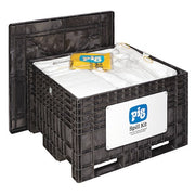 Spill Kit, 127 gal Volume Absorbed per Kit, Not Applicable Capacity, Chest, Black, 216