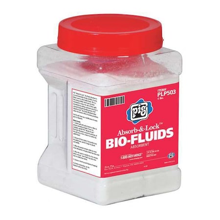 Granular Sorbent, 32 gal Absorbed per Package, 18 lb Box, Blend of Co-Polymers, Not Scented, White