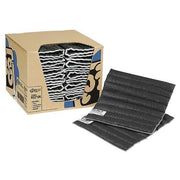 Sorbent Pad, 7 gal, 15 in x 15 in, Universal, Gray, Polyester, Polypropylene