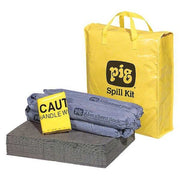Spill Kit, 9 gal Volume Absorbed per Kit, Not Applicable Capacity, Bag, Yellow, 39