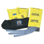 Spill Kit, 20 gal Volume Absorbed per Kit, Not Applicable Capacity, Bag, Black, 73