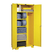Spill Kit, 60 gal Volume Absorbed per Kit, Not Applicable Capacity, Floor Cabinet, Yellow, 162