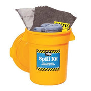 Spill Kit, 12 gal Volume Absorbed per Kit, 20 gal Capacity, Can, Yellow, 35