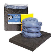 Spill Kit, 5 gal Volume Absorbed per Kit, Bag, Clear, 18