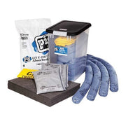 Spill Kit, 12 gal Volume Absorbed per Kit, 29 gal Capacity, Can, Clear, 35