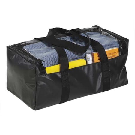 Spill Kit, 8 gal Volume Absorbed per Kit, Bag, Black, 52