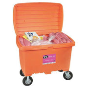 Spill Kit, 74 gal Volume Absorbed per Kit, 112 3/16 gal Capacity, Chest, Orange, 151