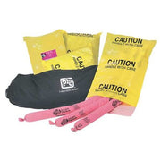 Spill Kit, 20 gal Volume Absorbed per Kit, Not Applicable Capacity, Bag, Black, 65