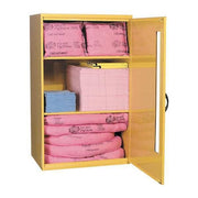 Spill Kit, 18 gal Volume Absorbed per Kit, Not Applicable Capacity, Wall Cabinet, Yellow, 159