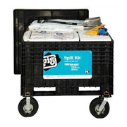 Spill Kit, 119 gal Volume Absorbed per Kit, 261 13/16 gal Capacity, Chest, Black, 250