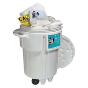 Spill Kit, 52 gal Volume Absorbed per Kit, 95 gal Capacity, Drum, White, 91