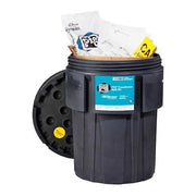 Spill Kit, 40 gal Volume Absorbed per Kit, 95 gal Capacity, Drum, Black, 89