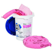 Spill Kit, 4 gal Volume Absorbed per Kit, 6 1/2 gal Capacity, Bucket, White, 16