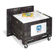 Spill Kit, 127 gal Volume Absorbed per Kit, Not Applicable Capacity, Chest, Black, 216