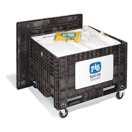 Spill Kit, 127 gal Volume Absorbed per Kit, Not Applicable Capacity, Chest, Black, 216