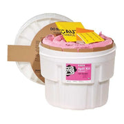 Spill Kit, 11 gal Volume Absorbed per Kit, 20 gal Capacity, Drum, White, 29